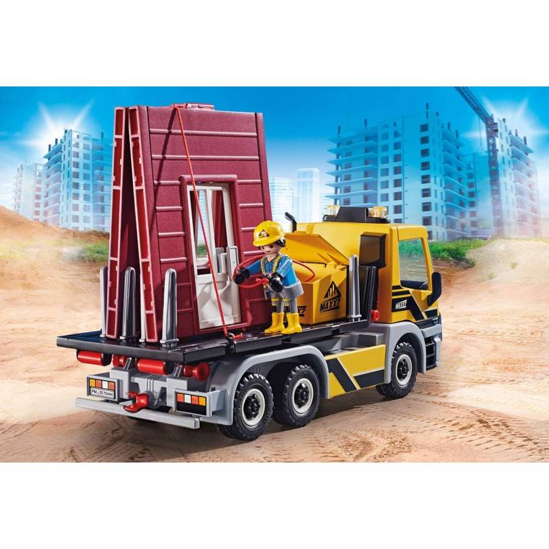 Playmobil 70444 City Action Construction Truck With Tilting Trailer